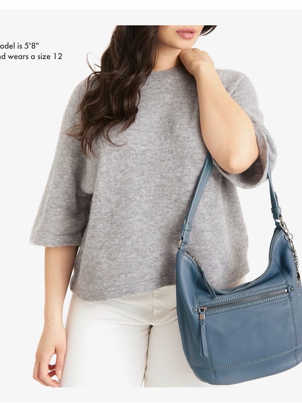 The Sak Sequoia Leather Hobo Shoulder Bag- Large slouchy bag and lightweight - Picture 2 of 16